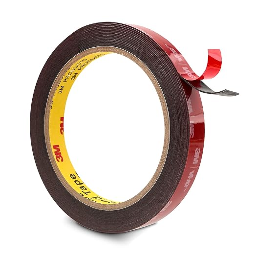 3M Double Sided Tape Heavy Duty 0.5" x 15.4 Ft 5925, 0.025'' Thick by 3MFullRangeProducts