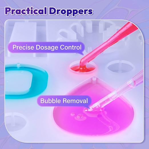 HeyClear Epoxy Resin Kit 32 oz Crystal Clear, Hard Upgraded 2 Part Resina - Image 4