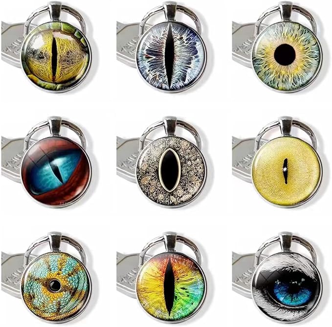 100PCS 30/25/20/16/12/8/6mm Assorted Mixed Size Eyes Glass Cabochon - Image 4