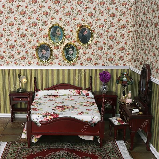 iLAND Miniature Dollhouse Accessories, 4 Dollhouse Picture Frames Set w/ 4 - Image 5