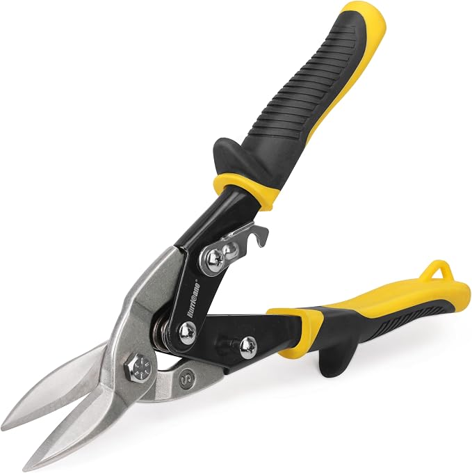 HURRICANE 10 inch Aviation Tin Snips, Straight Cut Metal Shears by HURRICANE