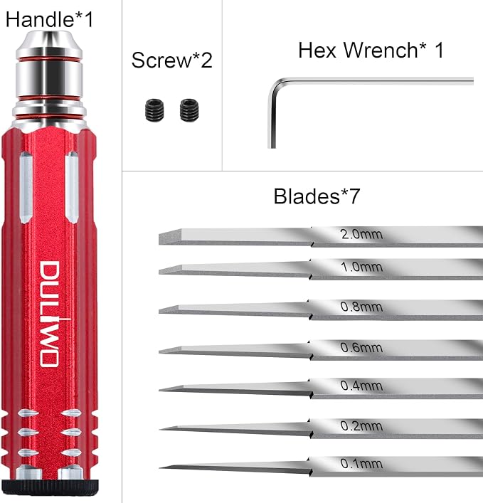 Prime Model Scriber Gundam Resin Carved Scribe Line Hobby Cutting Tool Chisel - Image 7