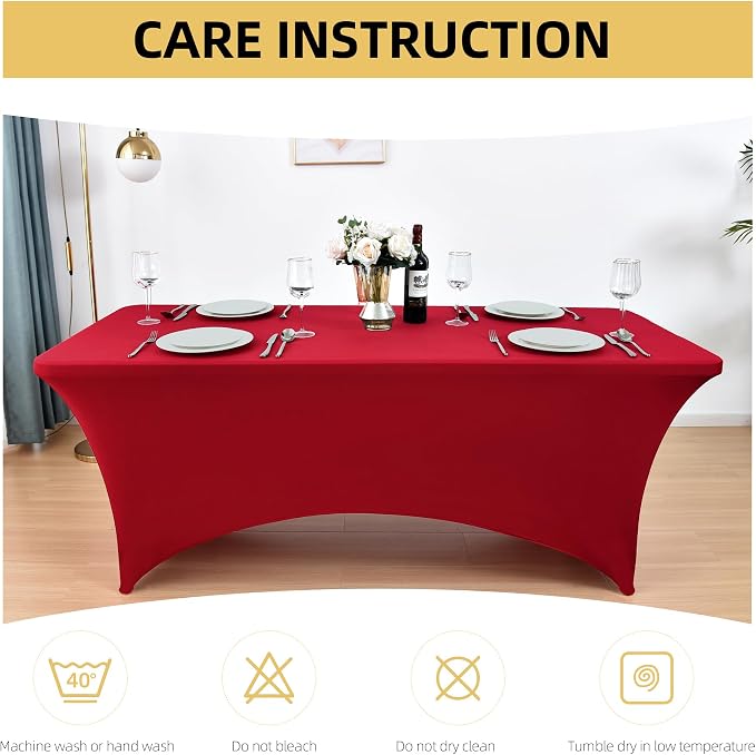 2-Pack 8ft Spandex Table Covers - Image 6