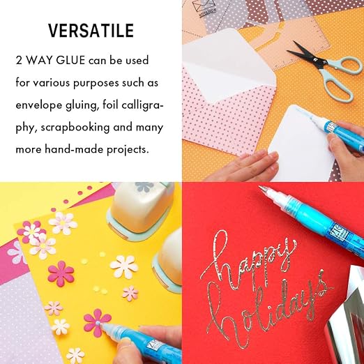 Kuretake Zig 2 Way Glue Pen 3 Variety Set, Adhesive - Image 4