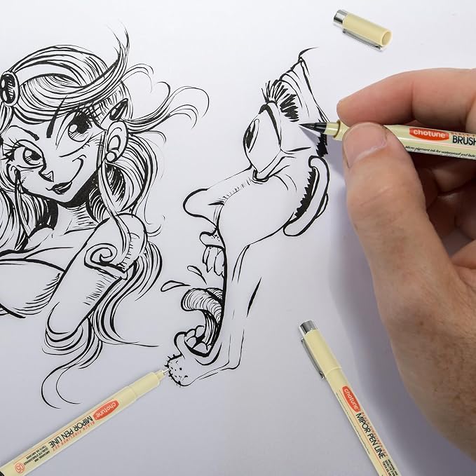 GETHPEN Micro Fineliner Set, 6 Pack | Waterproof Archival Ink Micro Fineliner - Image 5
