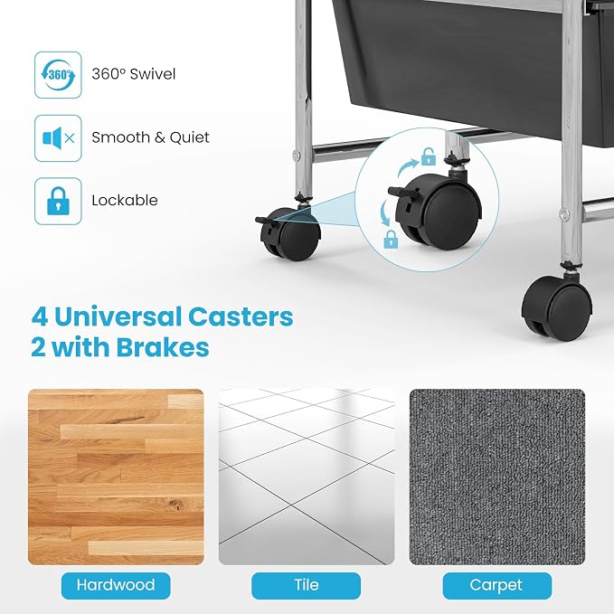BECOMFORT 15-Drawer Rolling Cart - Image 4