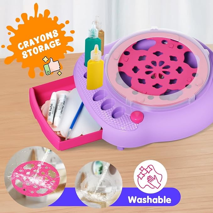 Spin Art Machine for Kids, Paint Spinner Arts & Crafts Kit for Ages 4-12 | - Image 5