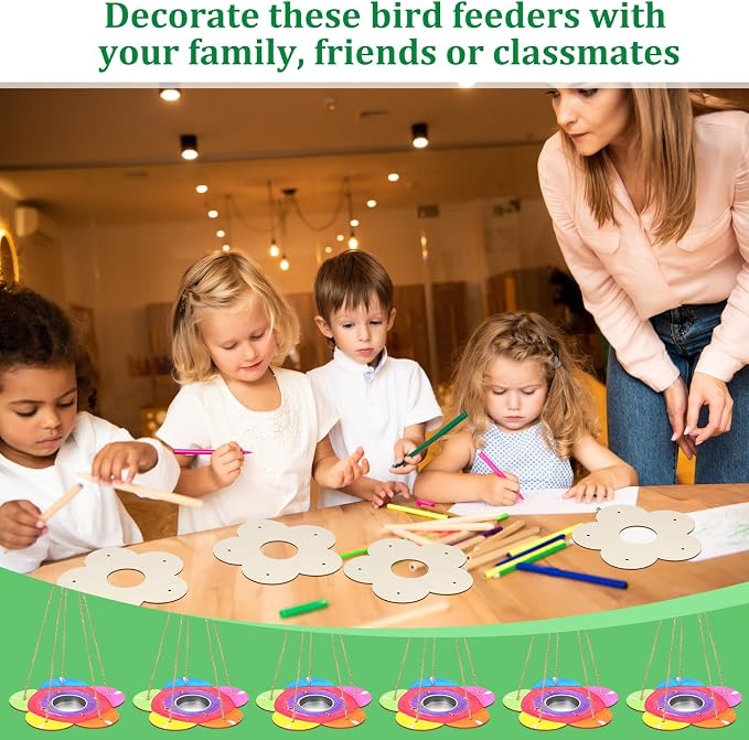 DoubleFill 48 Pcs Bird Feeder Craft Kits - Image 6