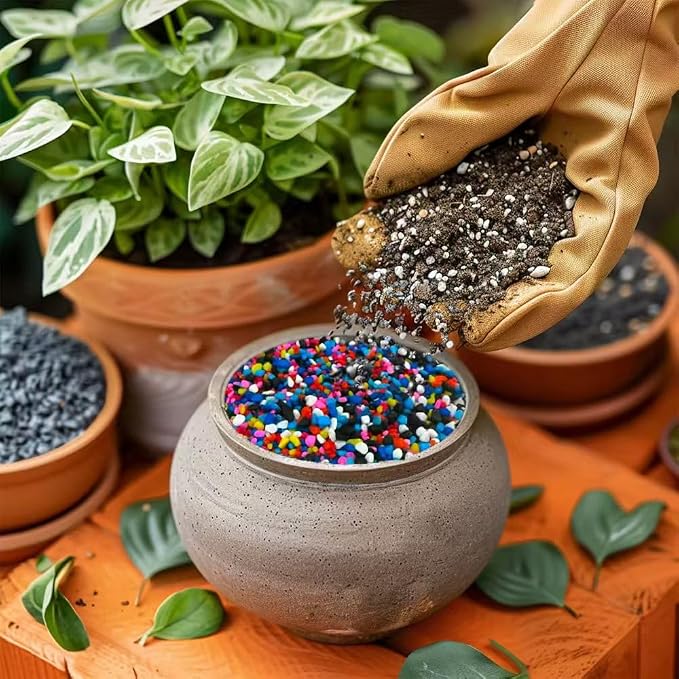 0.88 LB Colored & Black Pea Gravel, Succulent Cactus Topper Dressing Pebbles | - Image 3