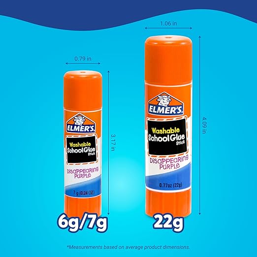 Elmer's Disappearing Purple School Glue Sticks, 7 Grams, Back to School - Image 4