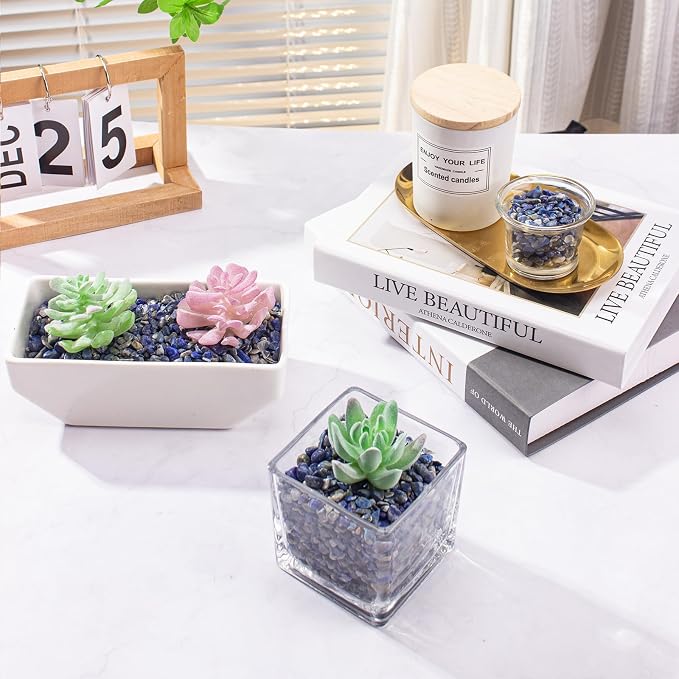 Crystals Chips Bulk Crushed Quartz Lapis Lazuli Stones 0.5 Lb/230g, Natural - Image 5