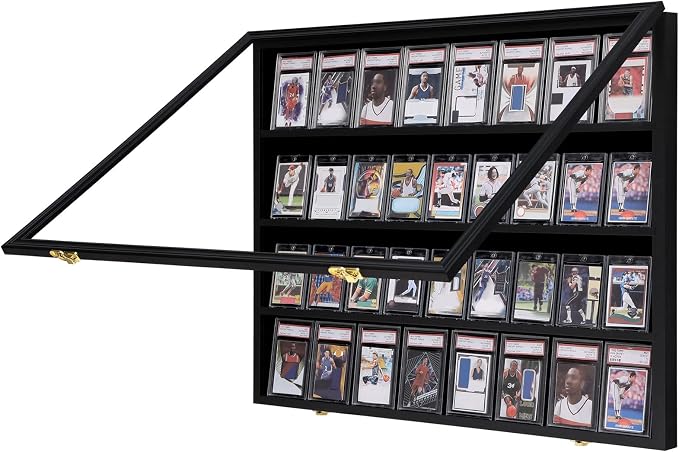 VERANI 36 Baseball Card Display Case, Graded Sports Card Display Frame by VERANI