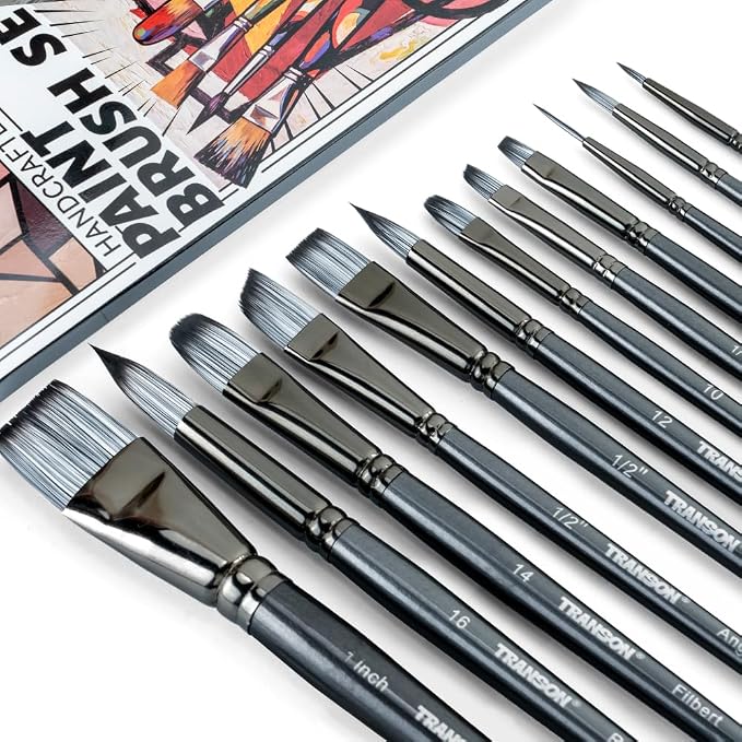 Transon Artist Paint Brush Set of 12 - Image 4