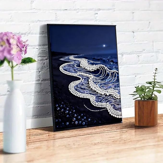 Sea Wave Special Shaped Diamond Art Painting Kits - Image 3