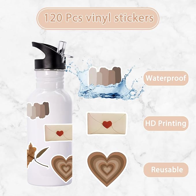 120 PCS Vintage Aesthetic Stickers - Image 3