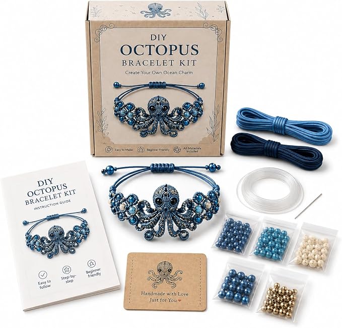 DIY Beaded Bracelet Making Kit, Beginner-Friendly Beaded Bracelet Animal Making by Unknown