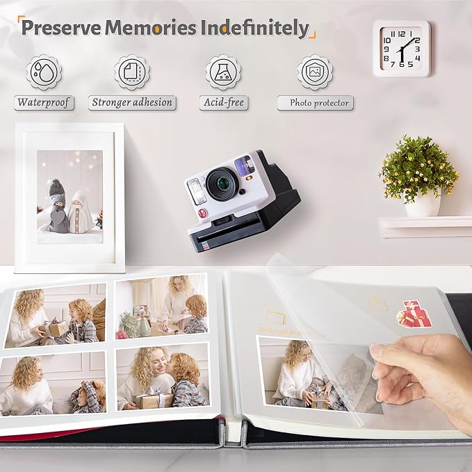 Artfeel Photo Album Self Adhesive Scrapbook, Large Photo Book - Image 2