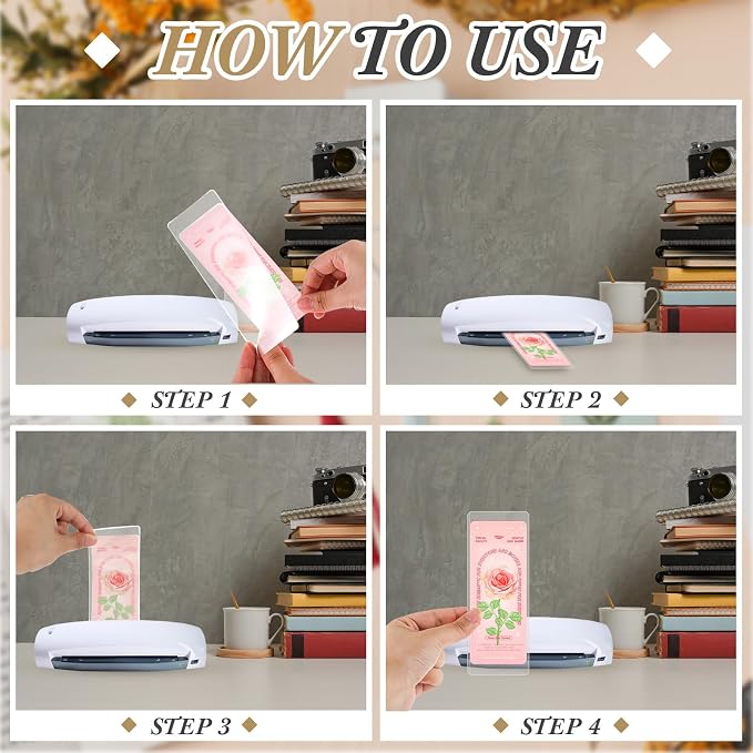 Fuyoooo 101 Pcs DIY Bookmark Making Kit Bookmark Laminating Pouches 5 Mil Hot - Image 4