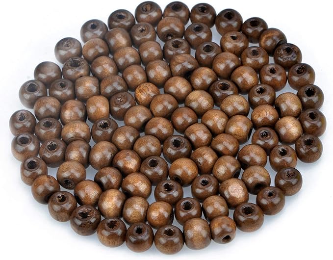 AD Beads Wood Spacer Loose Wooden Craft Beads Big Hole Beads Assorted by ADBeads