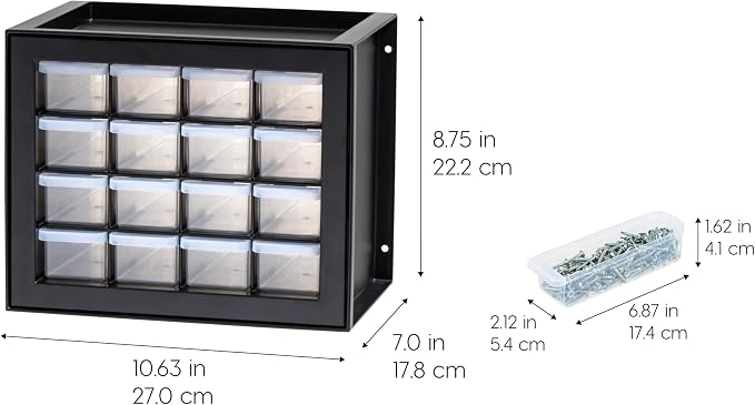IRIS USA 16-Drawer Small Drawer Organizer, Made in USA, Stackable Teacher - Image 3