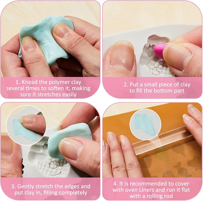 2 Pcs Sweets Polymer Clay Molds - Image 5