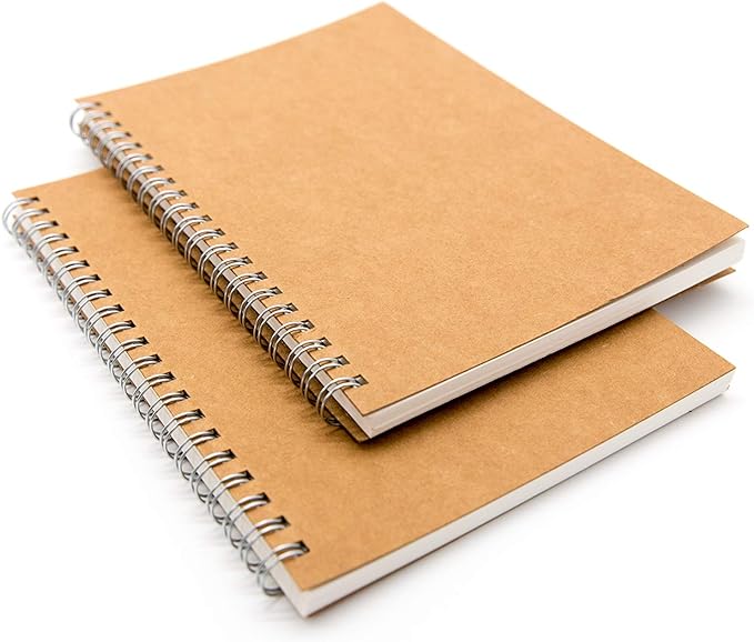 DSTELIN Blank Spiral Notebook, Soft Cover, Sketch book, 100 Pages / 50 Sheets - Image 4