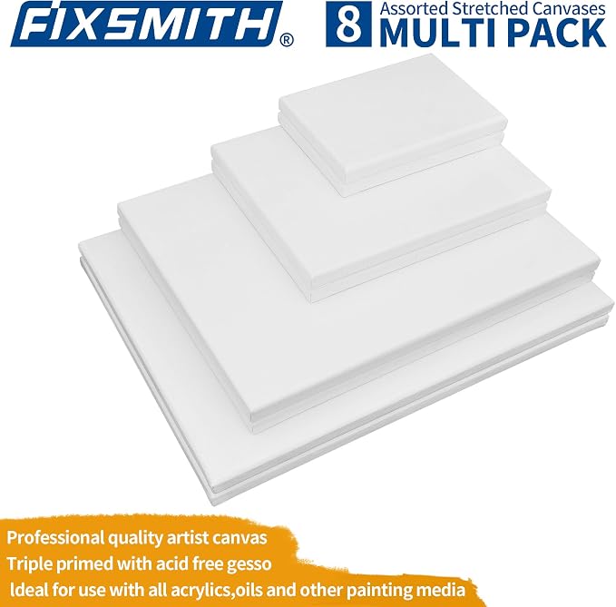 FIXSMITH Stretched Canvas, 11x14 & 12x16 Inches - Image 3