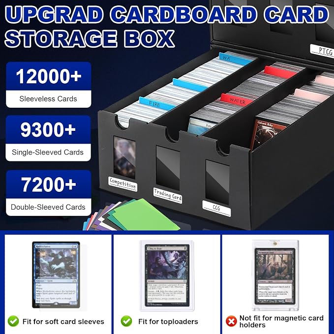 AOBOPLE Card Storage Box, 12000+ Cardboard Trading Card Boxes - Image 3