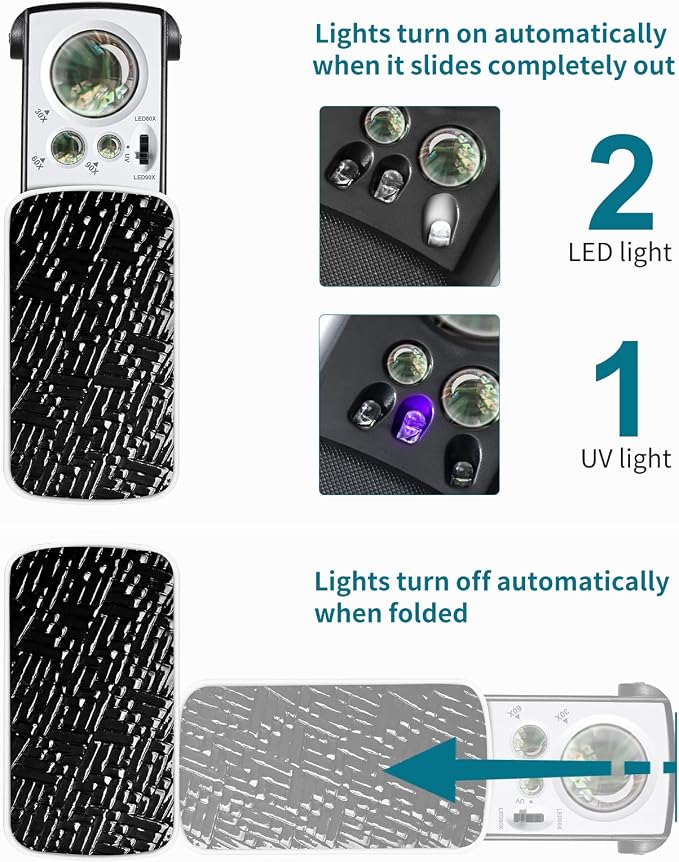 JARLINK 2 Pack Jewelers Loupe - Image 5