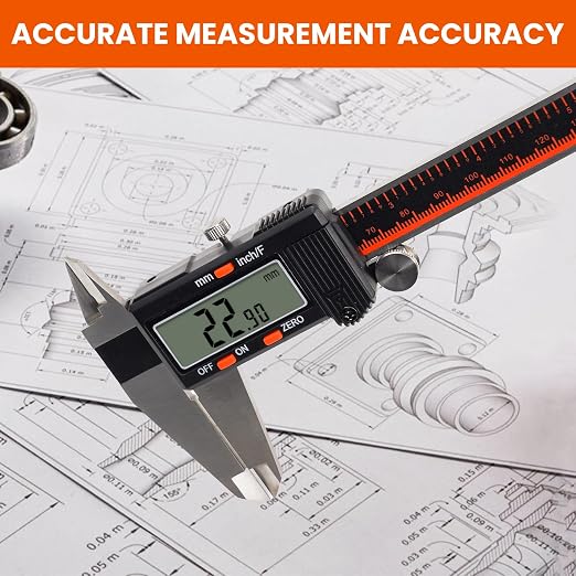 HARDELL 8 Inch Digital Calipers Stainless Steel Measuring Tool - Image 4