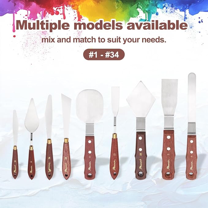 MECCANIXITY Pack of 1 Palette Knife No.29, 8.5" Long Palette Knives - Image 5