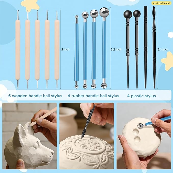 ZEHIQ White Air Dry Clay 6.6 lbs - Image 3