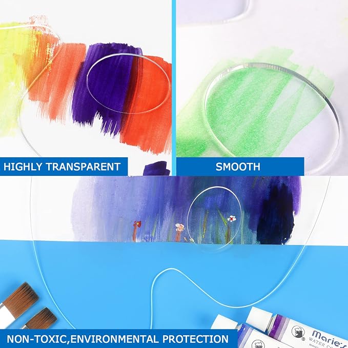 Tamaki Acrylic Paint Palette Clear Paint Tray Palette - Image 5