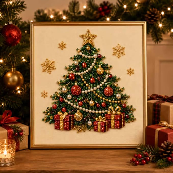 DIY Christmas Pearl Diamond Painting Art Kit - Image 6