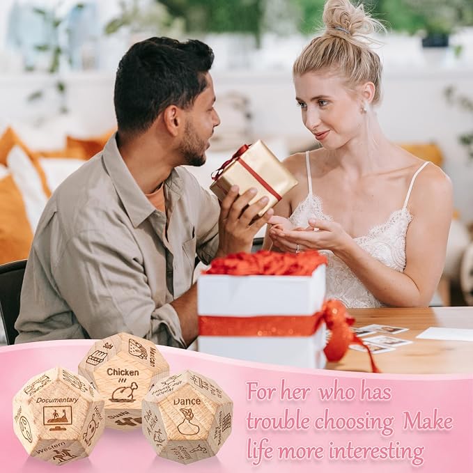 3 PCS Dice Set for Couples, Stocking Stuffers Gifts for Her Him, Anniversary - Image 6