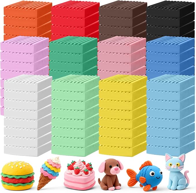 Syhood 96 Pieces Non Drying Modeling Clay Bulk 10.6lbs Modeling Clay Gift Set by Syhood