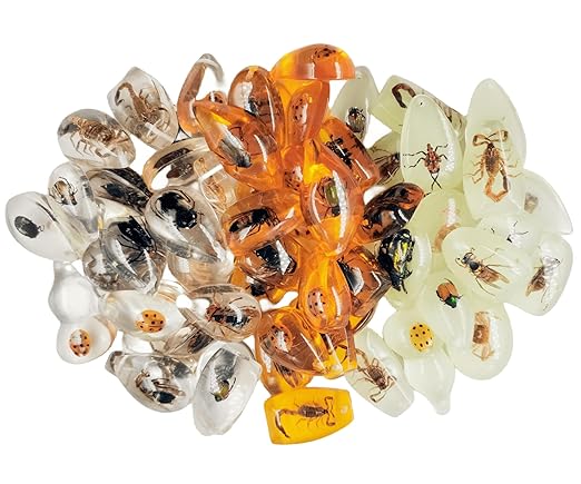 Real Specimens of Various Butterflies and Beetles Made of Resin, Used - Image 2