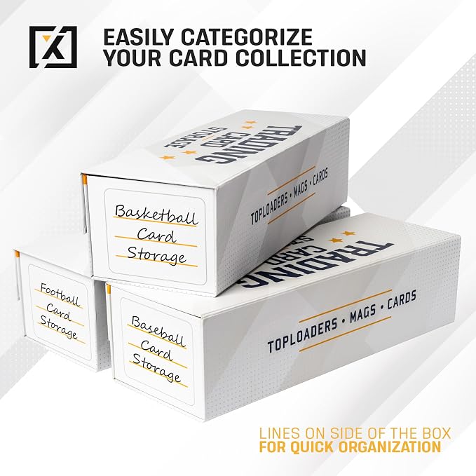 HOMEXPRO Easy Fold Trading Card Storage Box Magnetic Lid | Toploader Storage - Image 4