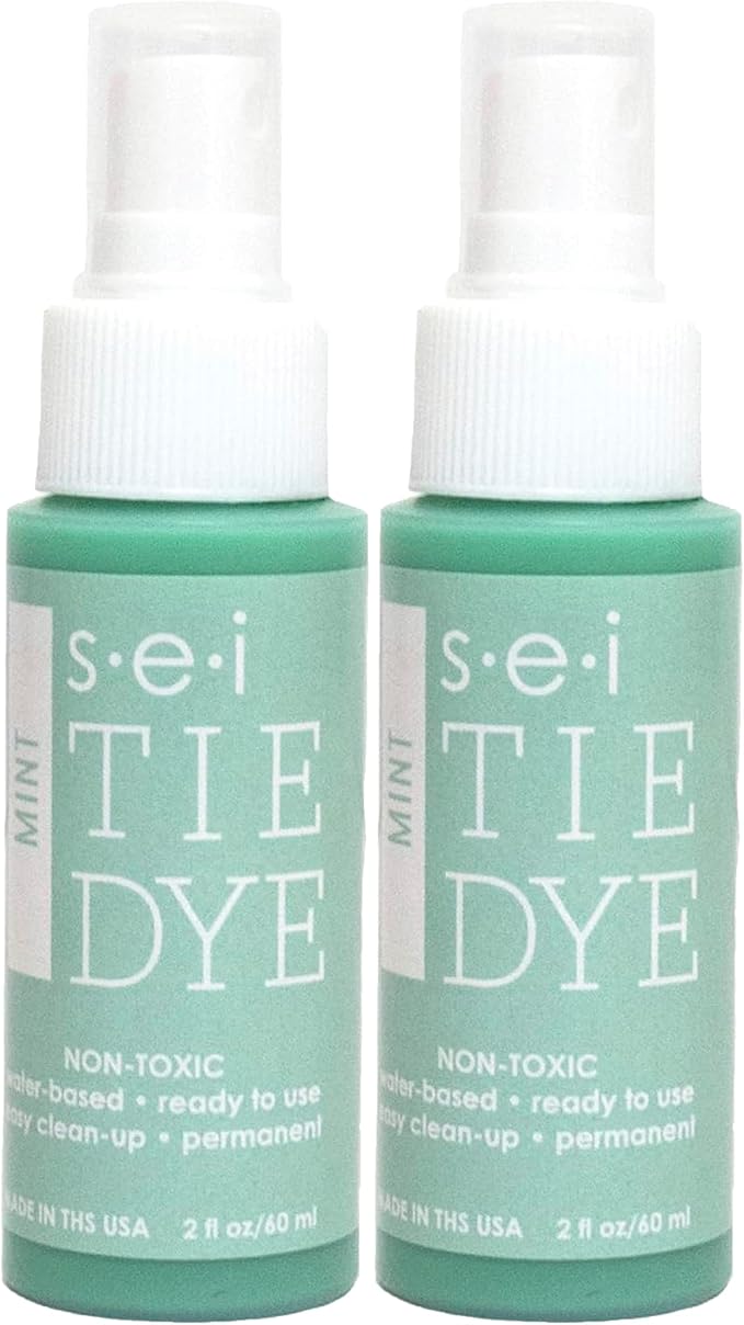 S.E.I. Mint Tie Dye Spray Bottle: 2oz. Non Toxic Fabric Dye Spray, DIY by SEI