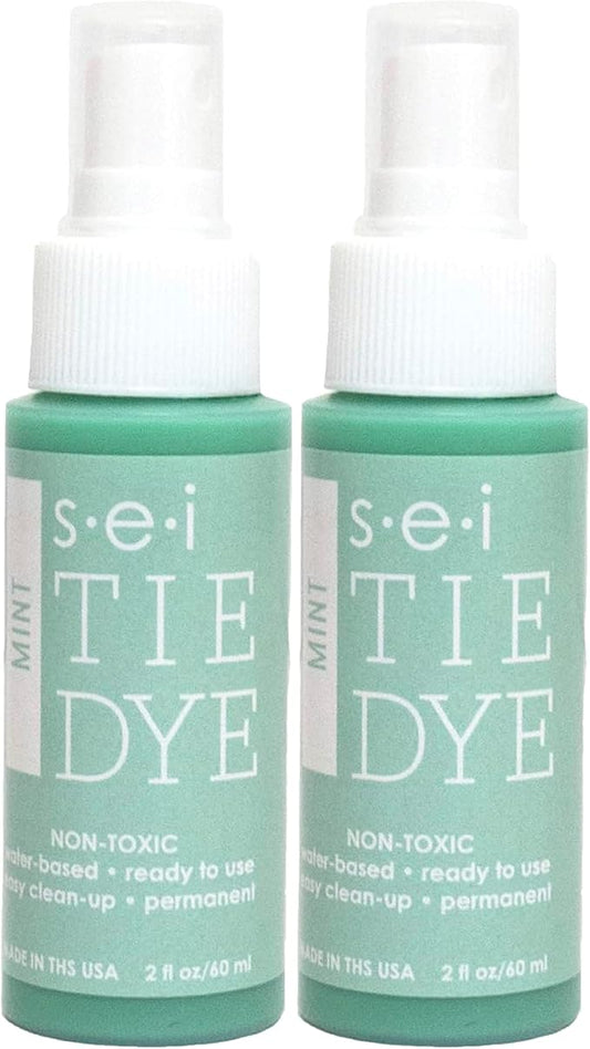 S.E.I. Mint Tie Dye Spray Bottle: 2oz. Non Toxic Fabric Dye Spray, DIY by SEI