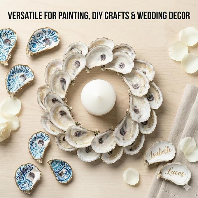 20PCS 3"-4" Medium Oyster Shells - Image 5