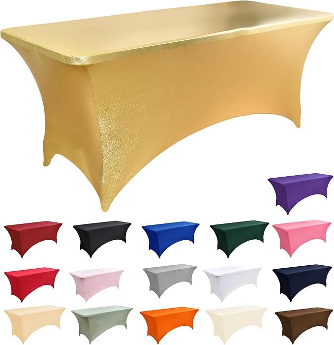 10-Pack 6ft Spandex Table Covers - Image 3