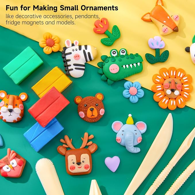 Shuttle Art 117 PCS Polymer Clay Kit, 95 Unique Colors & Extra Basic Colors - Image 5