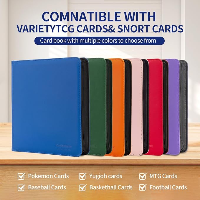 Card Binder – 1024 Capacity, Zippered Trading Card Holder - Image 5