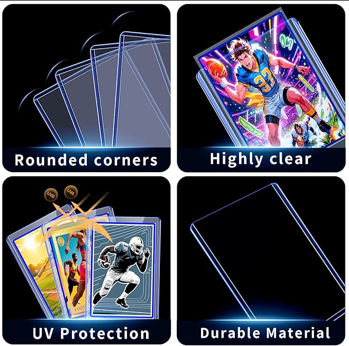 2000 Card Sleeves Toploads for Cards, Premium Standard Size Trading Hard - Image 2