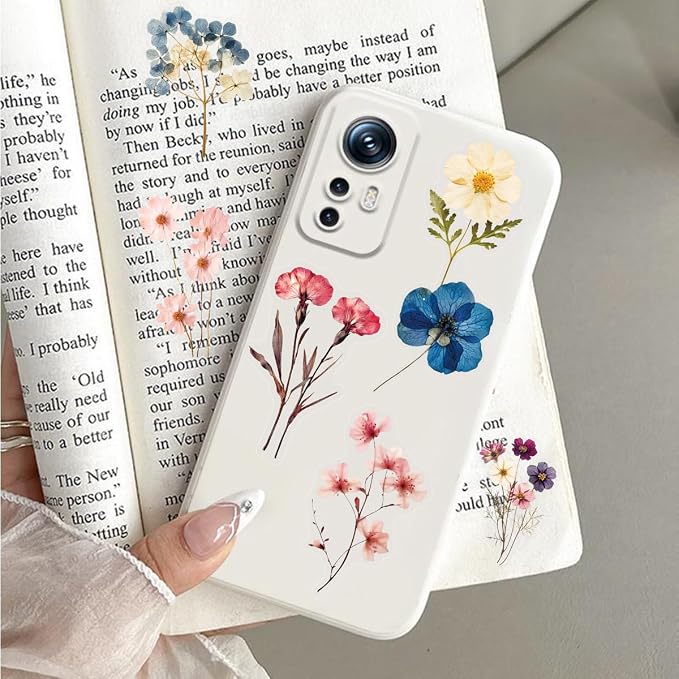 50 PCS Pressed Flowers Stickers Pack, Cute Waterproof PET Transparent Sticker - Image 6