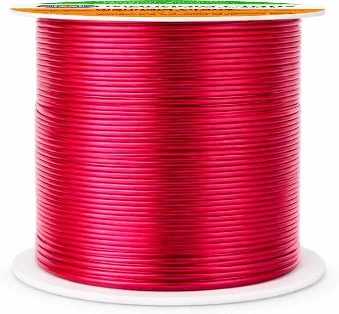 Mandala Crafts 22 Gauge Raspberry Anodized Aluminum Craft Wire, 100 FT | Colored - Image 2