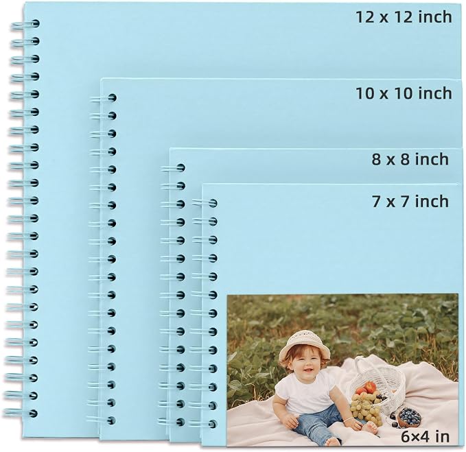 Yopih 10x10 Inch DIY Scrapbook Photo Album, Hardcover Kraft Paper Acid-Free - Image 9
