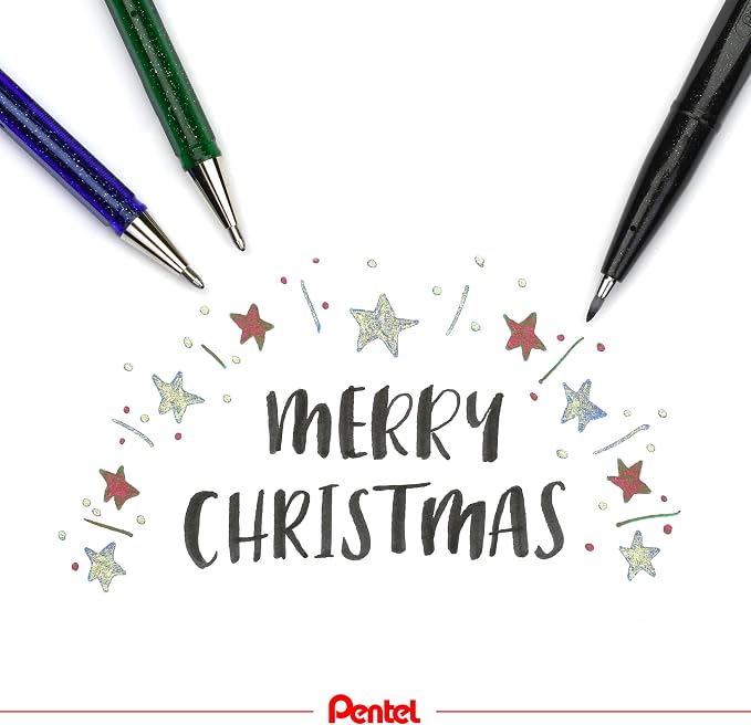 Pentel Fude Touch Sign Pen, Felt Pen Like Brush Stroke - Image 5