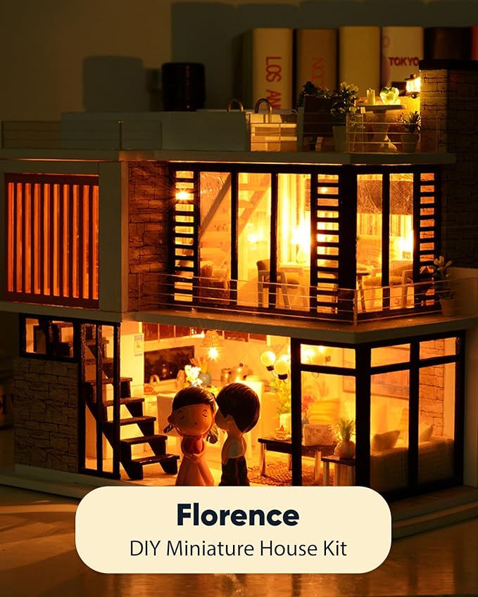 DIY Miniature House Kit, DIY Dollhouse Kit - Image 7